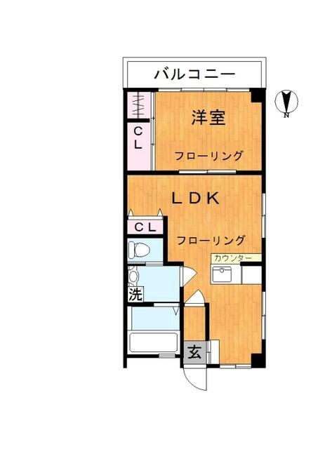 第2ハイツ石山 間取り図