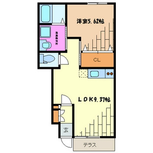 クロバーハイツA棟 間取り