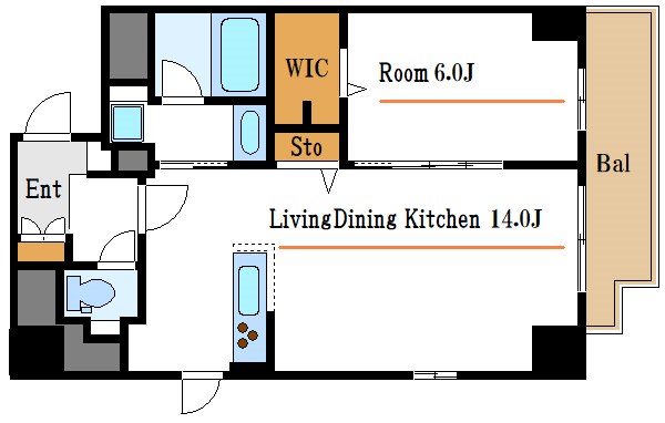 ベリエージュ門前仲町  間取り図