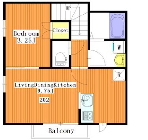 ファイネス梅田B棟 202号室 間取り