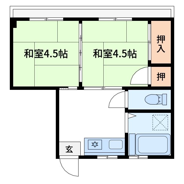 第二泉水コーポ 間取り