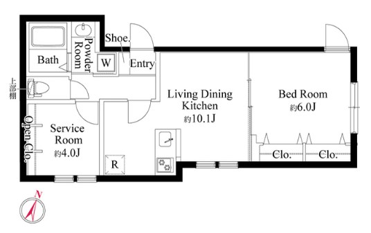 フォルスクラス駒込西ケ原 間取り図