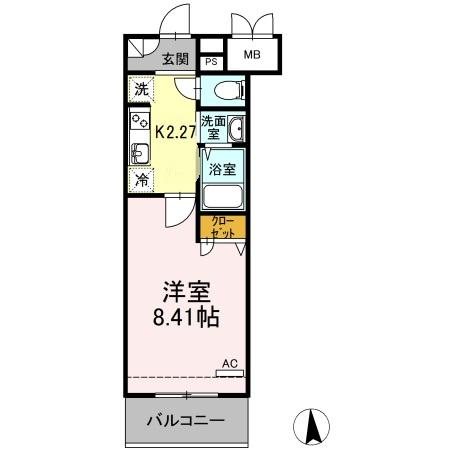 Carre S.I（ｷｬﾚｴｽｱｲ)  間取り