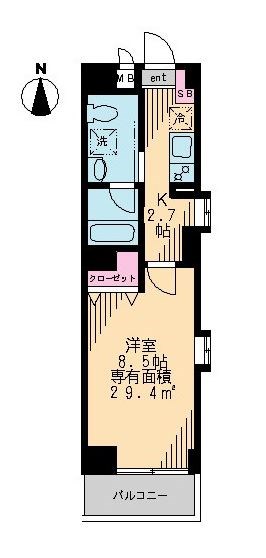 森下ツインキャッスル　N棟 間取り図