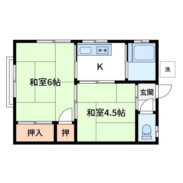 第一橋本荘 間取り図
