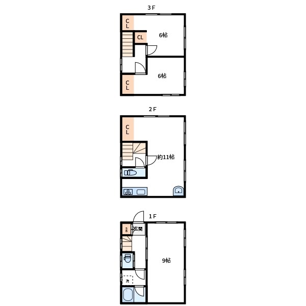 西瑞江3丁目戸建て 間取り