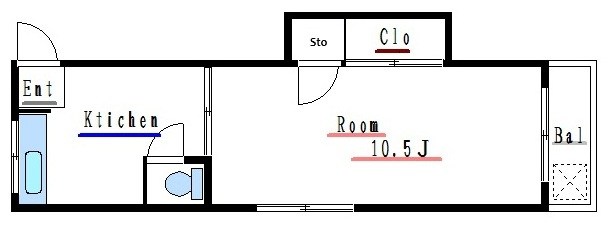 田中マンション 302号室 間取り
