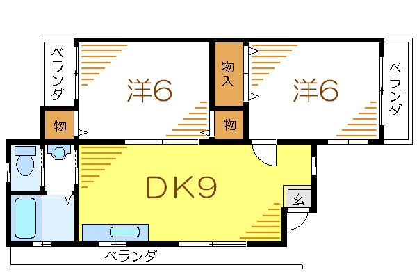 セブン金子 間取り図