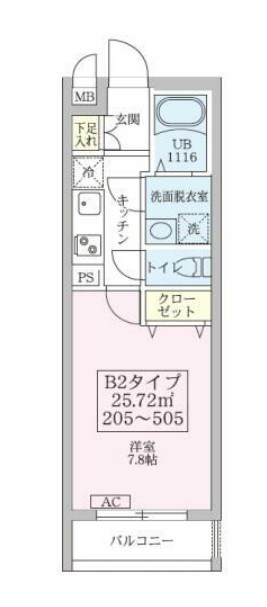 リブレスト篠崎 105号室 間取り