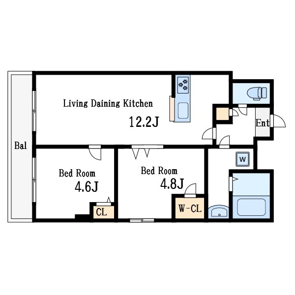 Alivis篠崎 間取り図