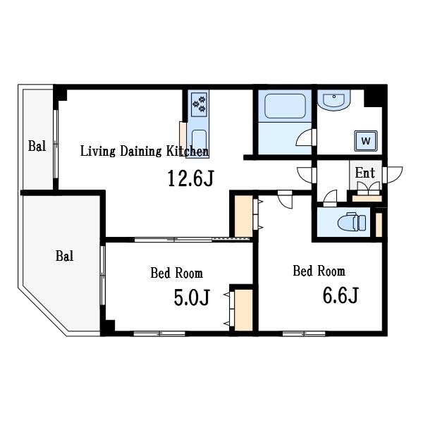 Alivis篠崎 間取り図