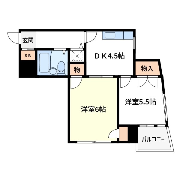 光井グランドハイツ 間取り図