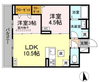 セレスティア新小岩 間取り図