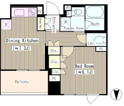 ボワエトワール立石 間取り図