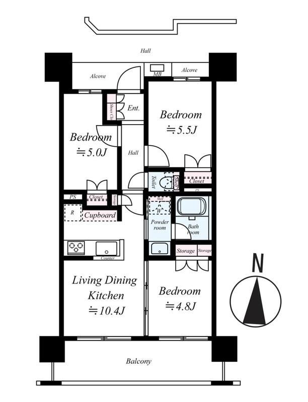 ウィルローズ梅島クオーレ 間取り図
