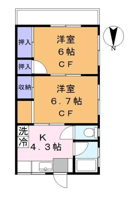 ハイツ石山 間取り