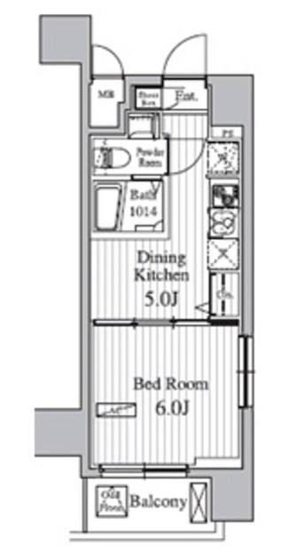 Totsu Residence Kaminarimon(ﾄｳﾂｳ　ﾚｼﾞﾃﾞﾝｽ　ｶﾐﾅﾘﾓﾝ) 間取り図