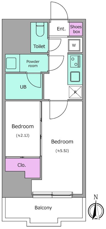ドゥーエ亀戸Ⅲ 間取り