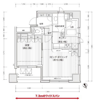 ドゥーエ銀座イーストⅡ 間取り