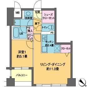 カスタリア茅場町  間取り