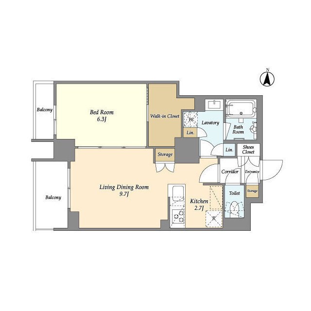 ドゥーエ亀戸 間取り図