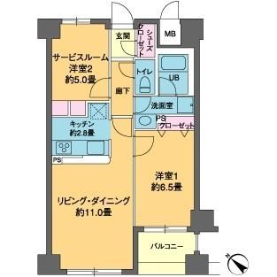 カスタリア茅場町  間取り