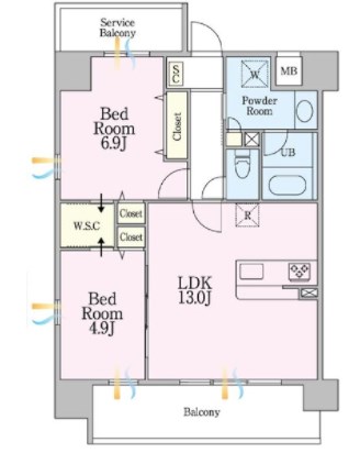 SAKURAレジデンス  間取り図