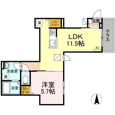 エクセリア滝野川 間取り図
