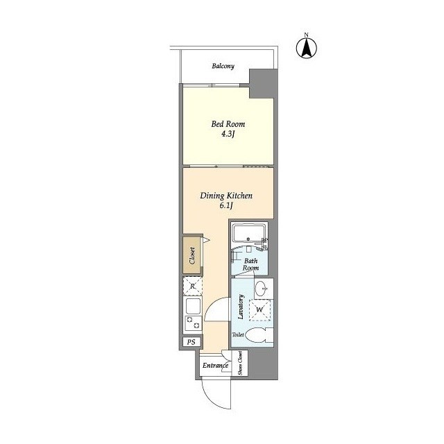 プライマル西大島駅前 間取り図