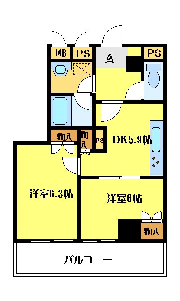 藤和シティコープ飛鳥山公園 間取り