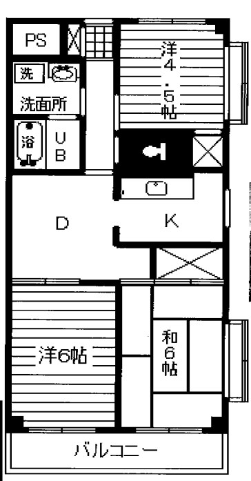 マンション・コイムⅡ 間取り図