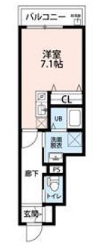 ラントヴィル船堀 104号室 間取り