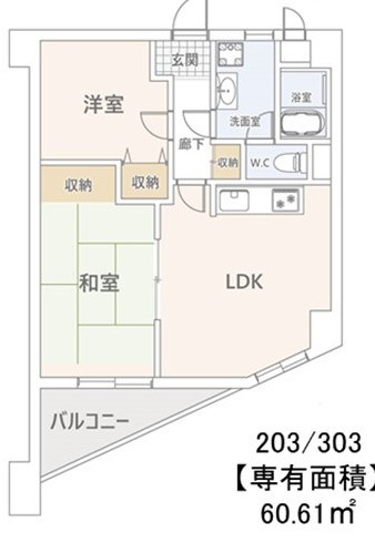 ラレーブ金町 間取り図