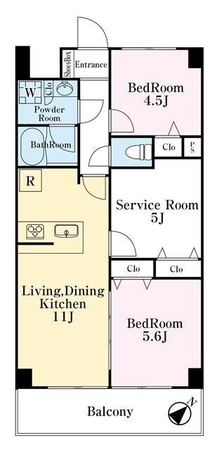 ルックハイツ金町 間取り図