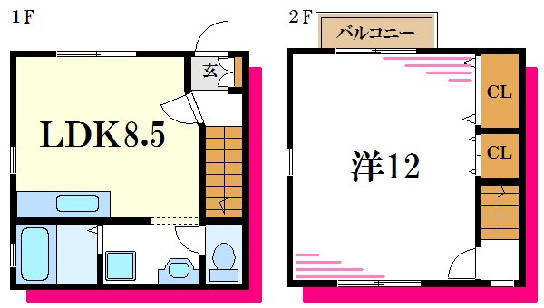 シャンブル江戸川Ⅷ 間取り図