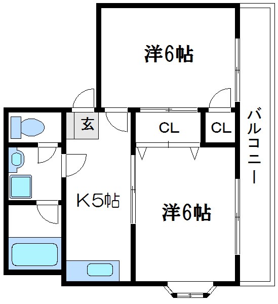 マンション萬貴 間取り図