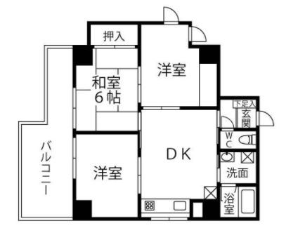 川萬ビルグランアルシェ   間取り図