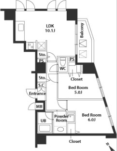 カスタリア北上野   間取り