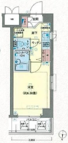 ヴェルト木場マリナコート 間取り図