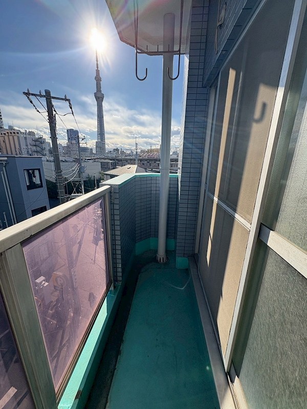 エルハイツ第4テラジマ ベランダ