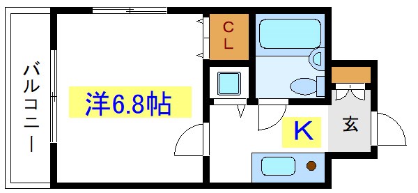 ベルレージュ亀戸  603号室 間取り