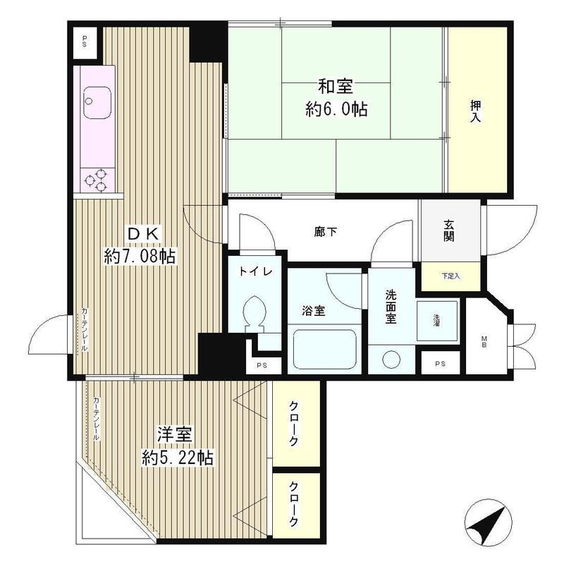 マハール駒込 間取り図