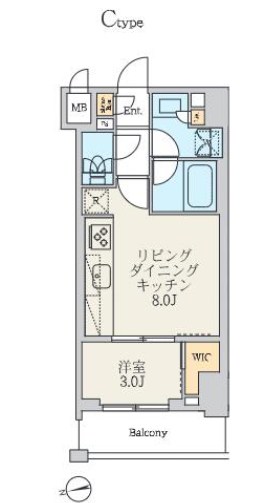 クレストコート北千住レジデンス 間取り図