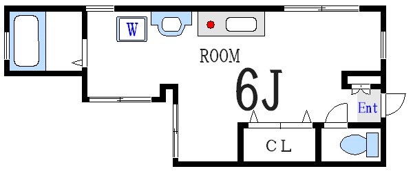 ポワール一之江 202号室 間取り
