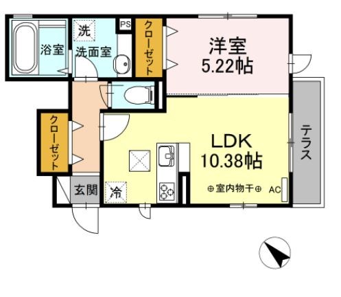 北葛西ハイツⅡ 間取り図