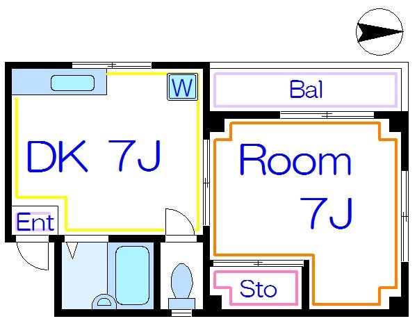 第二アサヒハイツ  間取り図