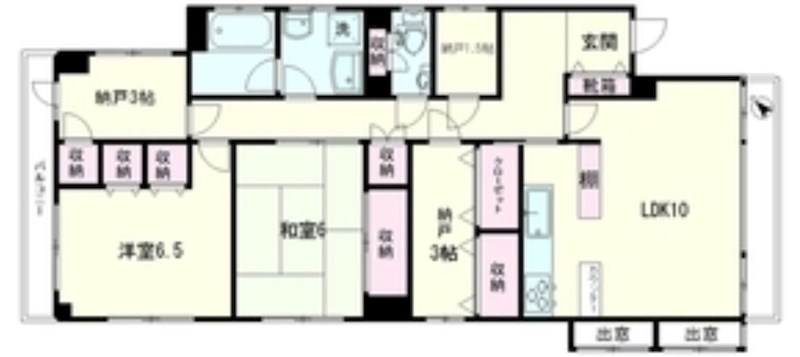 カーサ・ヴェルデ  901号室 間取り