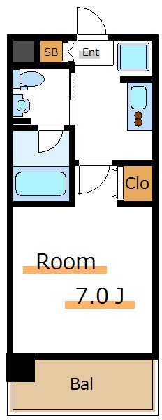 ドゥーエ西大島Ⅱ   間取り図