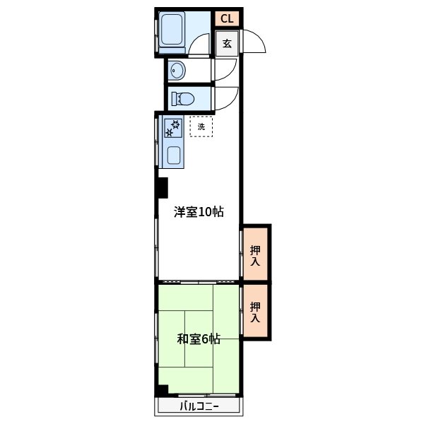 エルハイツ第4テラジマ 間取り図