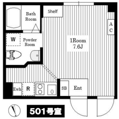 Air Tower Nippori Ｂ棟 間取り